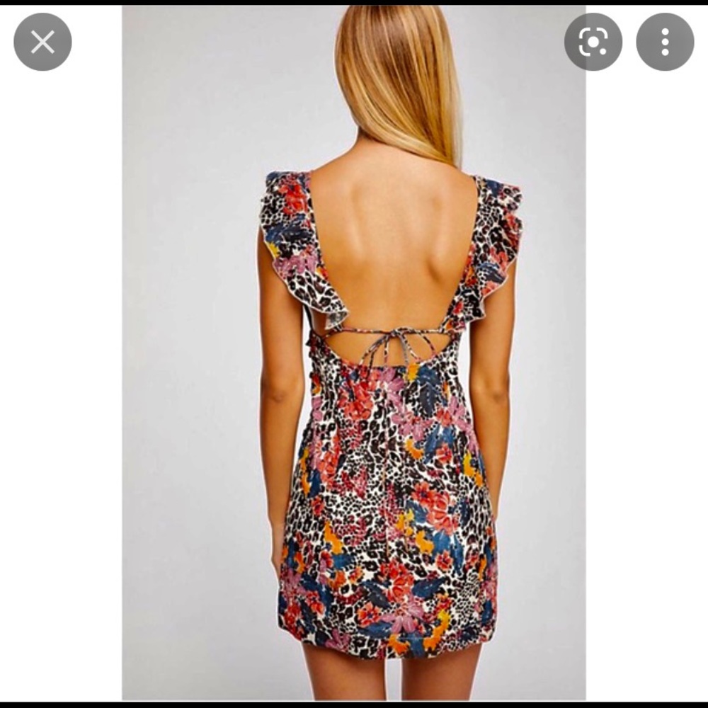 Free People Josie Deep V Mini Dress
